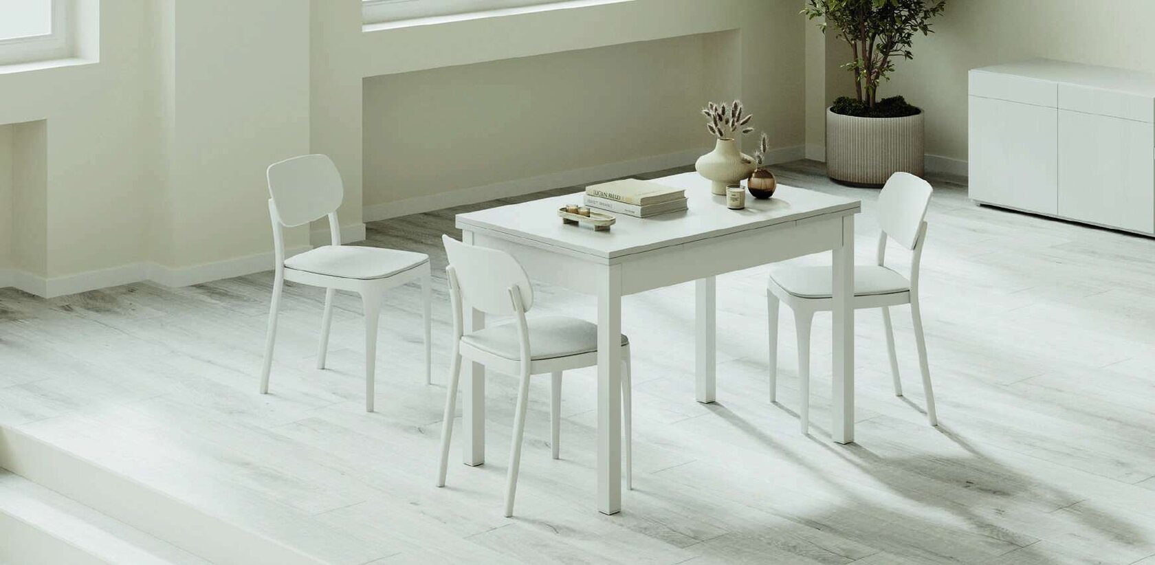 Mesa Mesinor en un comedor reformado