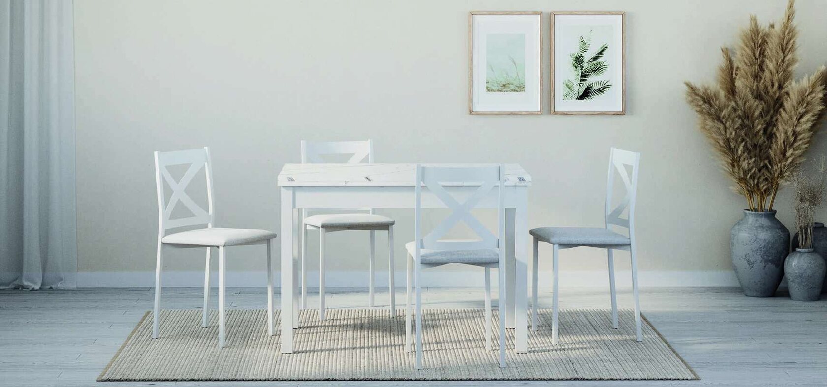 Mesa de cocina extensible Mesinor
