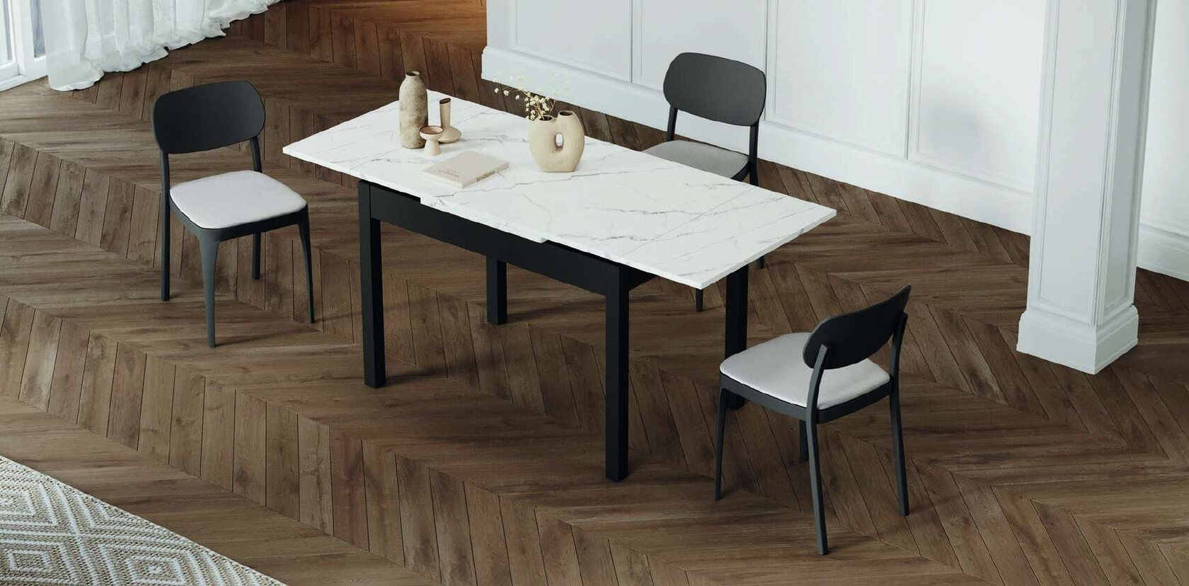 Mesa extensible Mesinor en comedor