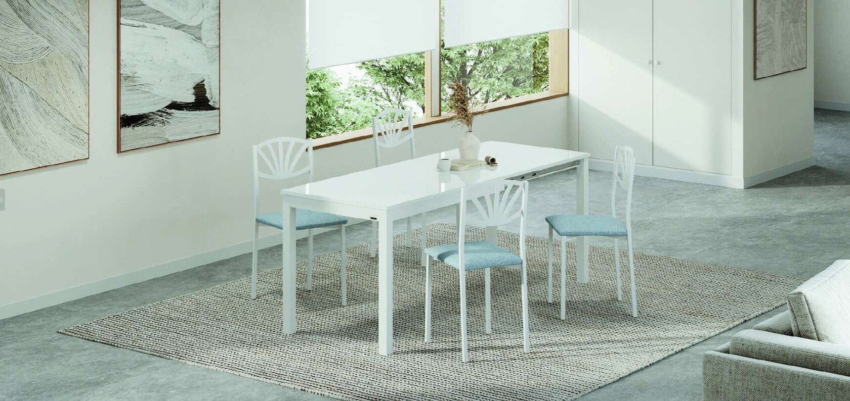 Mesa Mesinor con encimera de porcel&aacute;nico