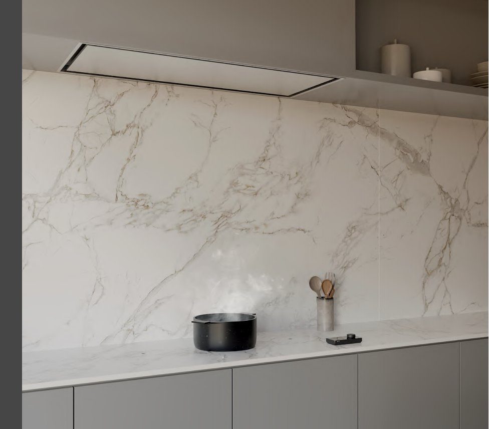 Novy Undercover — placa de inducción invisible bajo encimera Dekton