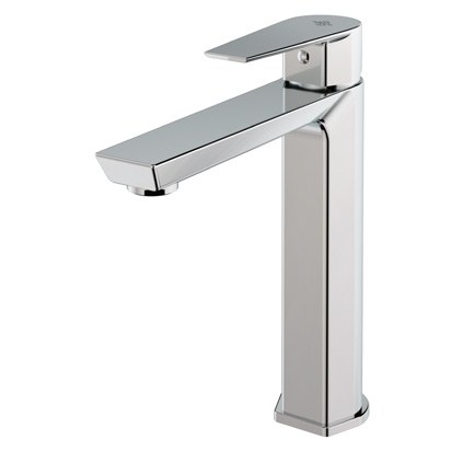Grifo monomando de lavabo Aroha de caño alto en cromo