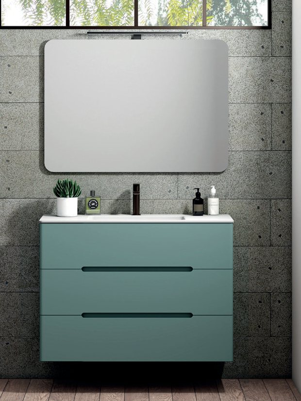 Mueble Mil&aacute;n de Standard Line en verde agua con patas